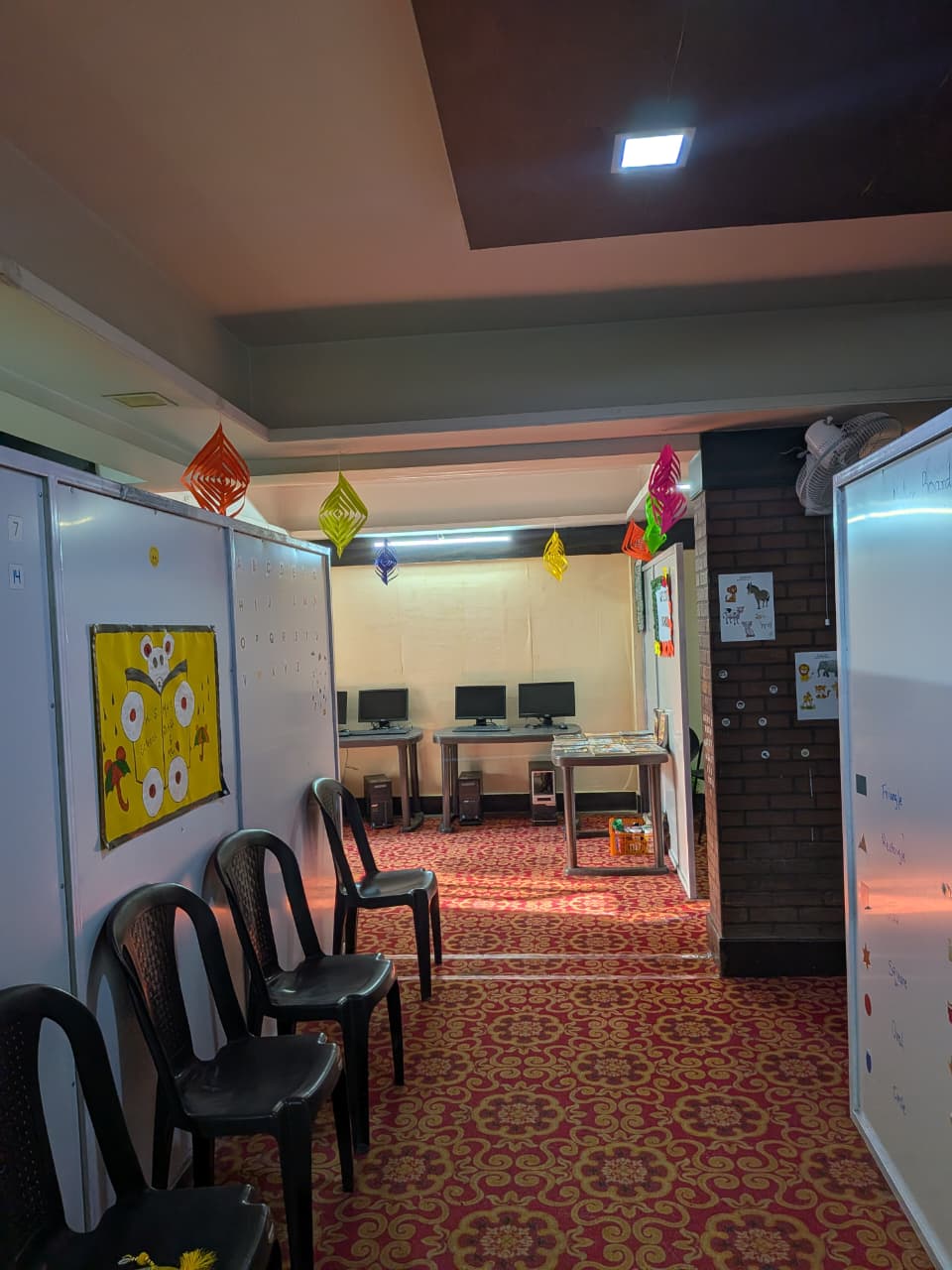Secondary students training in the Computer & Tech Lab